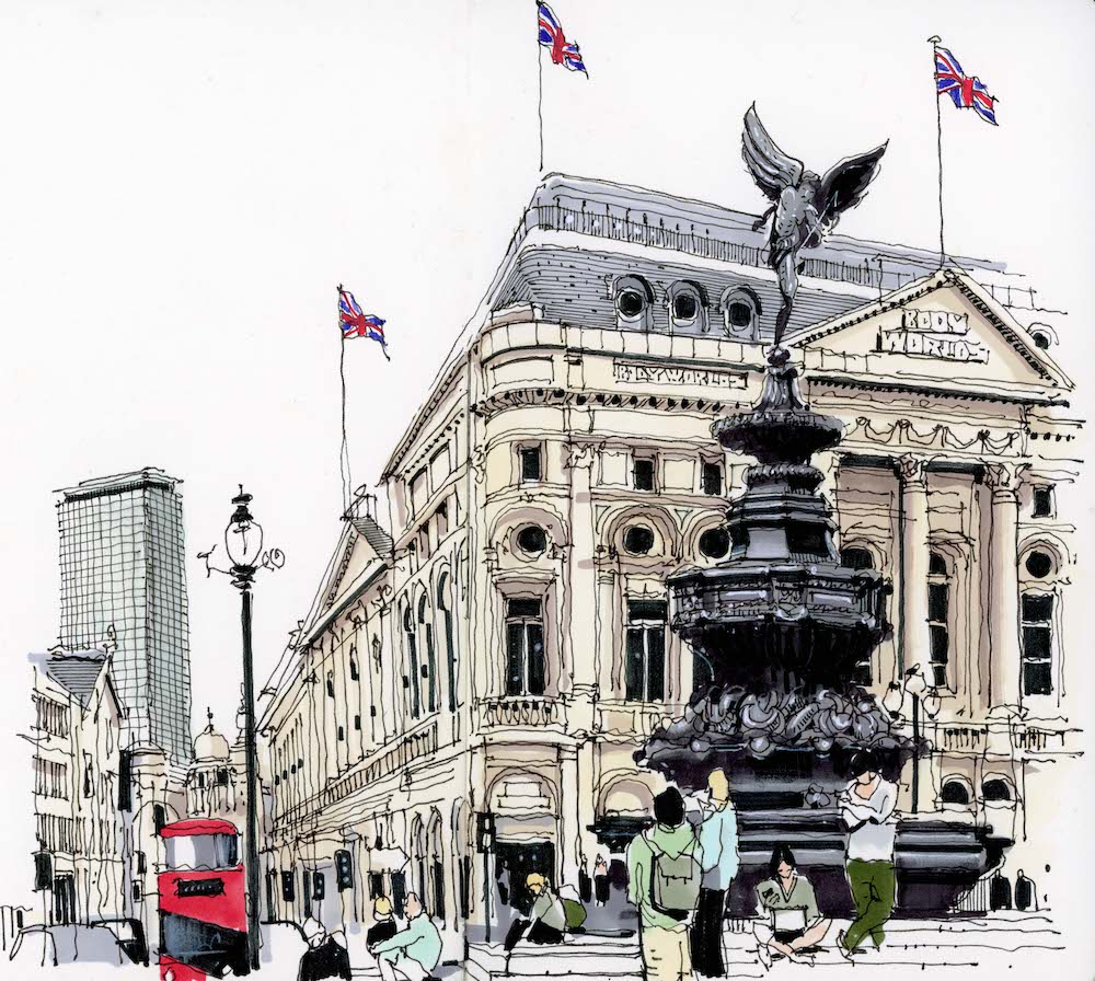 Piccadilly by The Shoreditch Sketcher