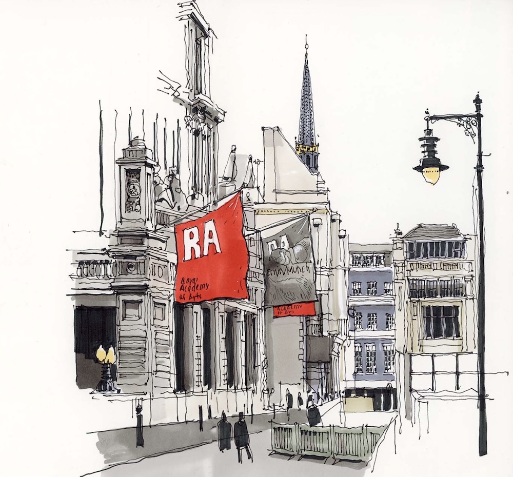 Royal Academy by The Shoreditch Sketcher