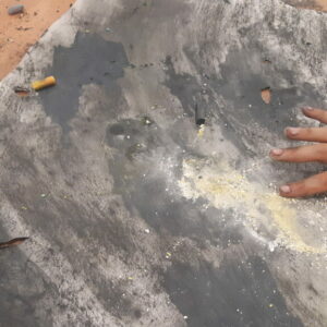 Using chalk to smudge into charcoal
