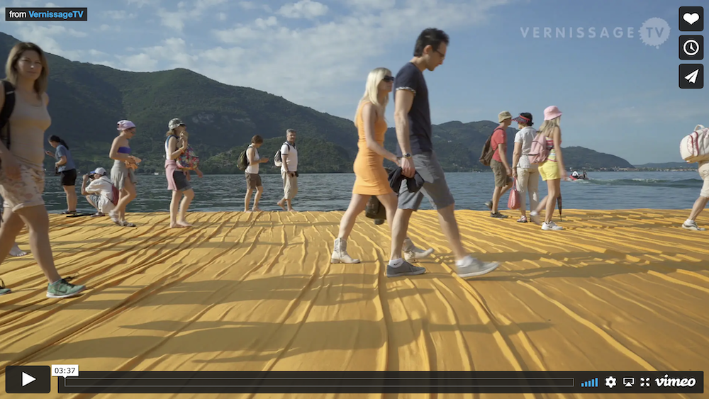 Floating Piers by Christo and Jeanne-Claude