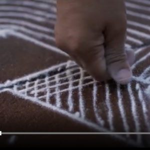 Explore the ancient art of kolam used by women in Southern India