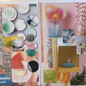 Find out how Rachel Parker creates colourful collages from magazine cut outs to inspire her colour palettes