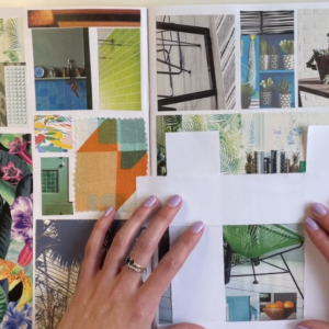 Using a Viewfinder In A Moodboard Collage by Rachel Parker