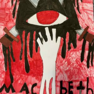 An illustrative poster for Macbeth.
