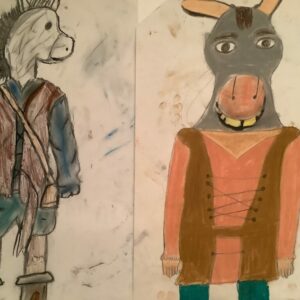 Observing fur and creating a characterful costume design for the hapless Bottom.