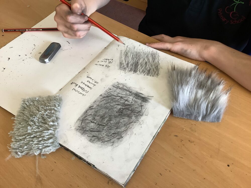 Looking closely at the texture of fur.