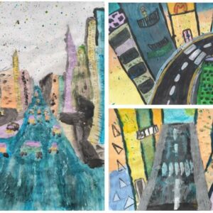 Experimenting with painting urban landscapes