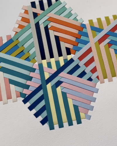 Hexagonal Paper Weave by Naomi Kendall