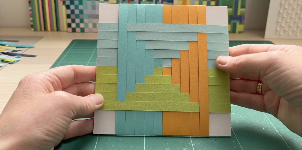 Round and Round Paper Weave by Naomi Kendall