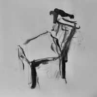 Foot Drawing of a Chair by Elizabeth Hammond