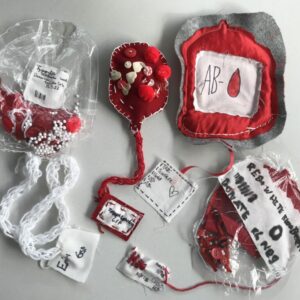 Link arts & crafts with science by creating textile blood bags