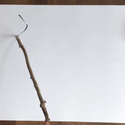 Create loose drawings by extending your reach with sticks