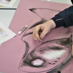 Drawing in the style of Naum Gabo.