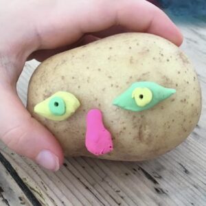 Plasticine Feature on a Potato by Rachel Thompson