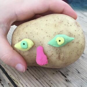 Plasticine Feature on a Potato by Rachel Thompson