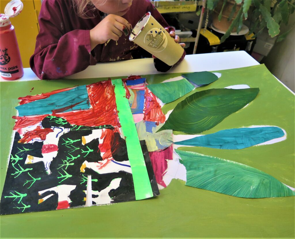 Create a whole school display of joyous pots and plants