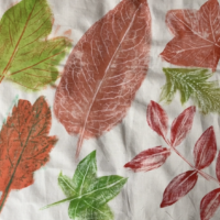 Final Autumn Floor Textiles Made Using Rubbing by Tobi Meuwissen