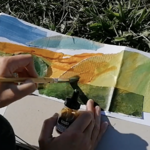 Create your own concertina sketchbook and fill it with collages, paintings and drawings inspired by your local landscape.