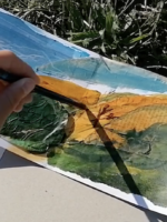 Adding Pencil To Landscape Concertina by Saoirse Morgan