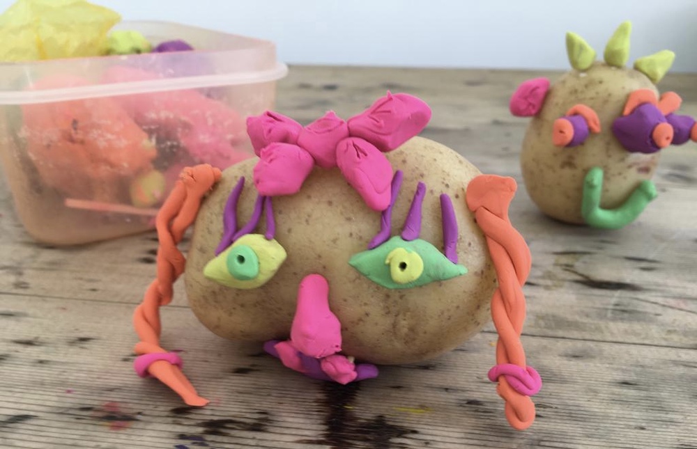 Plasticine Feature on a Potato by Rachel Thompson
