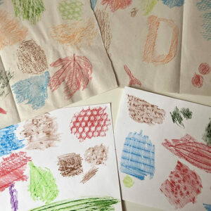 Wax Crayon Rubbings by Tobi Meuwissen