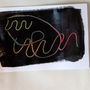 Explore the potential of wax crayon to create new and exciting marks using techniques such as wax resist and sgraffito.