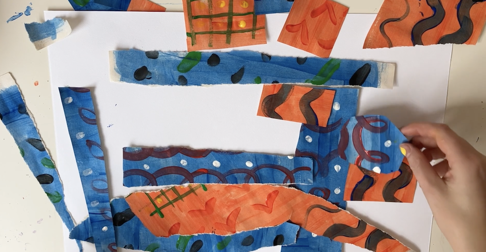 Poster Paint Collage