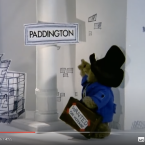 Paddington Bear https://www.youtube.com/watch?v=epOwMn04BAs&list=PLUYziz9p1I3kUwc_EWeZFFjIRwokN1wvP