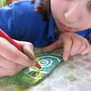 Drawing on Pebbles