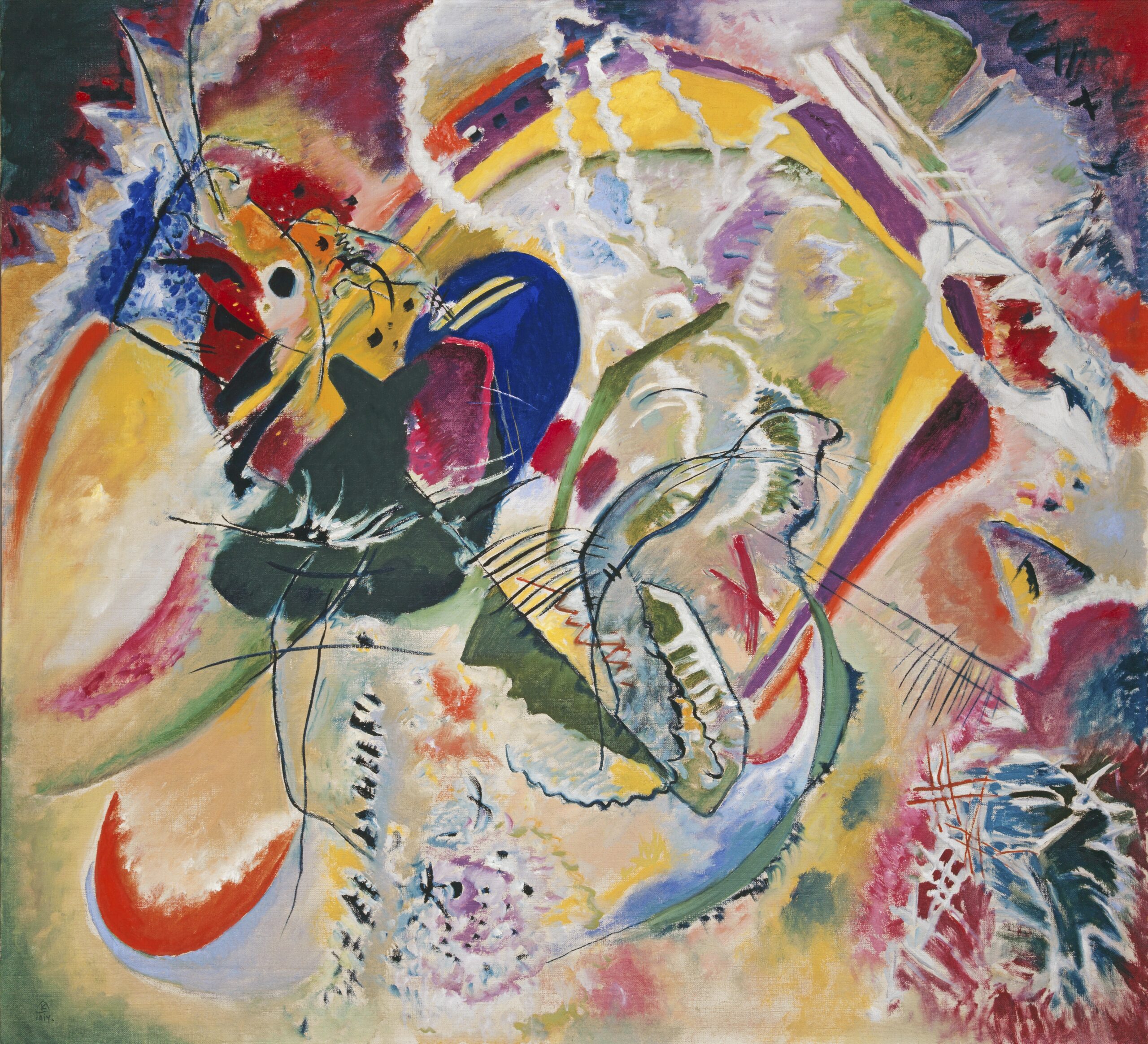 Improvisation 35 (1914) painting in high resolution by Wassily Kandinsky