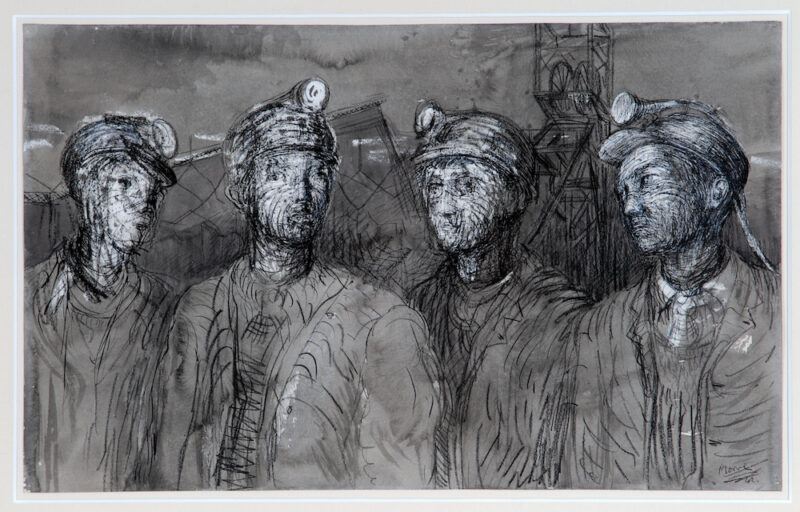 Pit Boys at Pit Head 1942 by Henry Moore, Wakefield Permanent Art Collection Image Courtesy of The Hepworth Wakefield LR copy