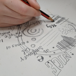 In this drawing/sketchbook exercise pupils will practise close looking, and explore mark-making
