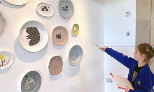 Pointing at Plates by Natalie Deane