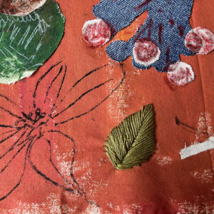Embroidered Leaf by Tobi Meuwissen