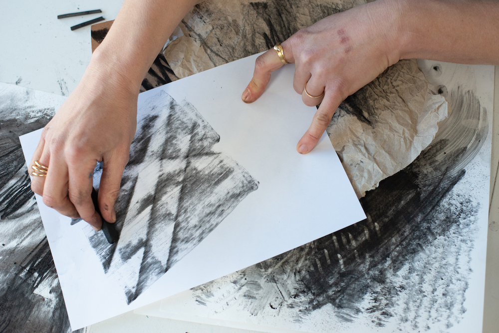 Creating Charcoal Rubbings by Laura McKendry