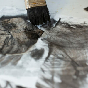 Using a Wet Brush To Make Marks with Charcoal by Laura McKendry