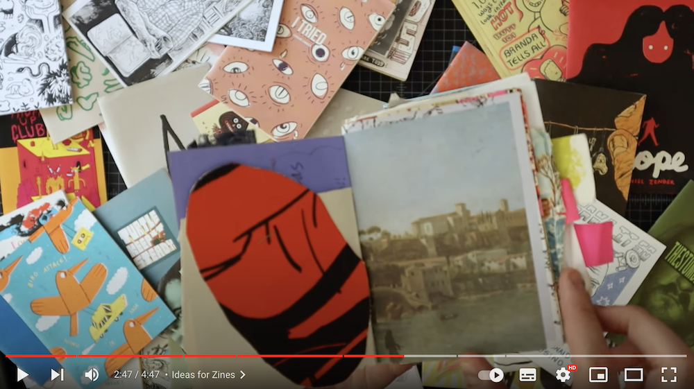 Greg Kletsel Lets Talk About Zines https://www.youtube.com/watch?v=FPMxDECh6ow