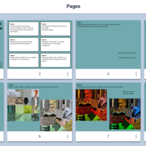 A digital collage project book