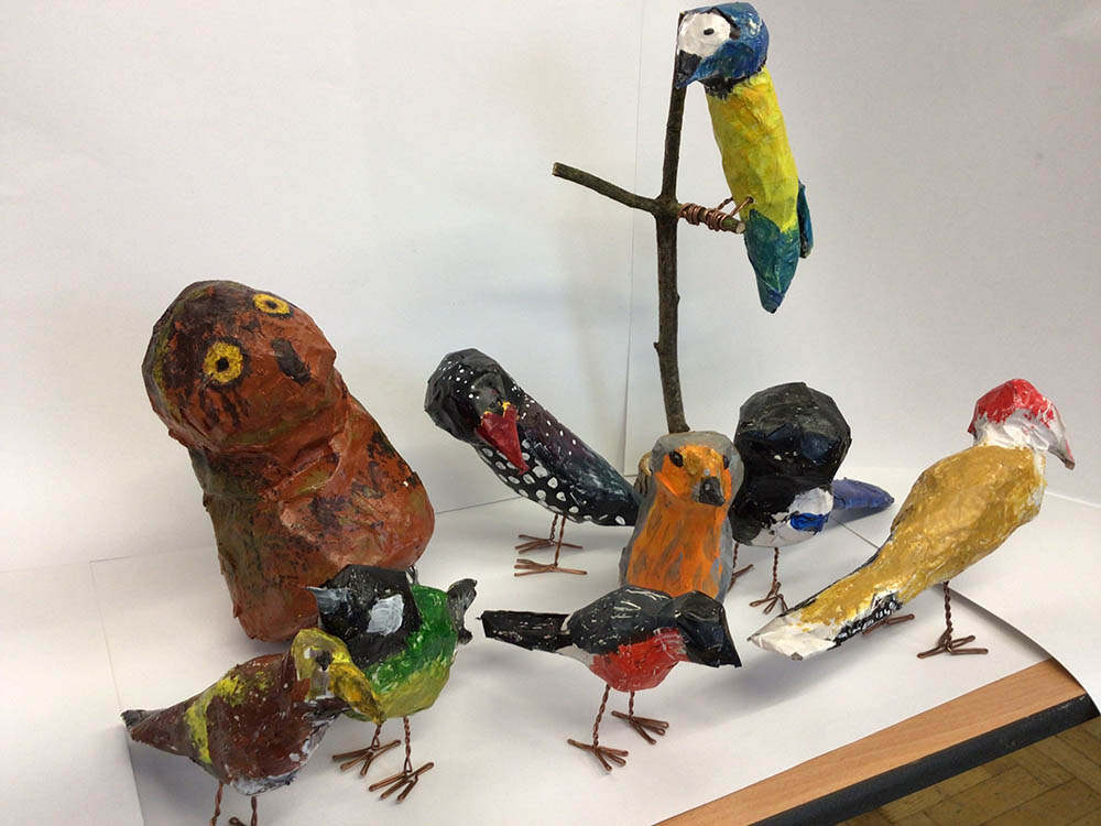 Sculptures of Birds by Ellie Daly
