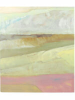 A landscape painting showing hills.