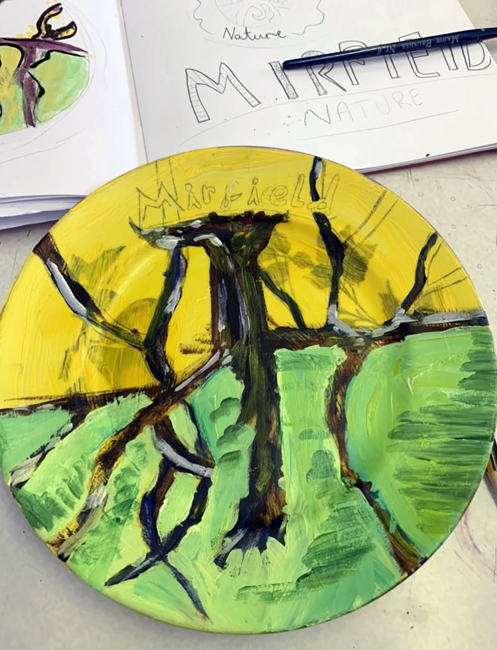 Painting Plates by Natalie Deane