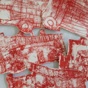 Create mixed media artwork inspird by the Great Fire of London