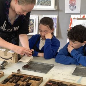 Prepping Letterpress by Natalie Deane