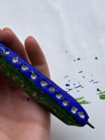 Painted Clay Pen by Tobi Meuwissen