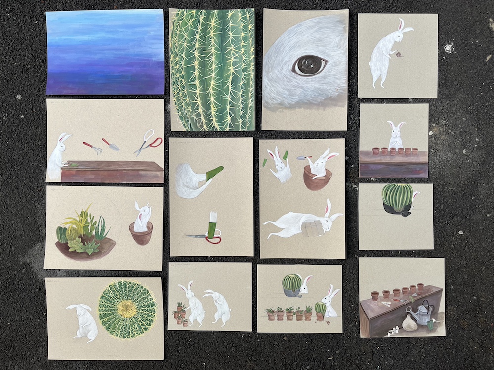 Units Painted on Paper by Yu-Ching Chiu