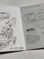 Blind and Non-Dominant Drawings of Food by Tobi Meuwissen