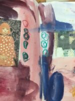 Making visual notes on Yayoi Kusama