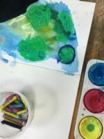 Using bright colours in a sketchbook