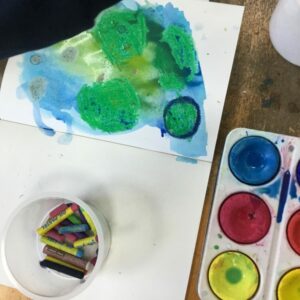 Using bright colours in a sketchbook