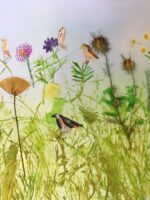Flora and fauna collage